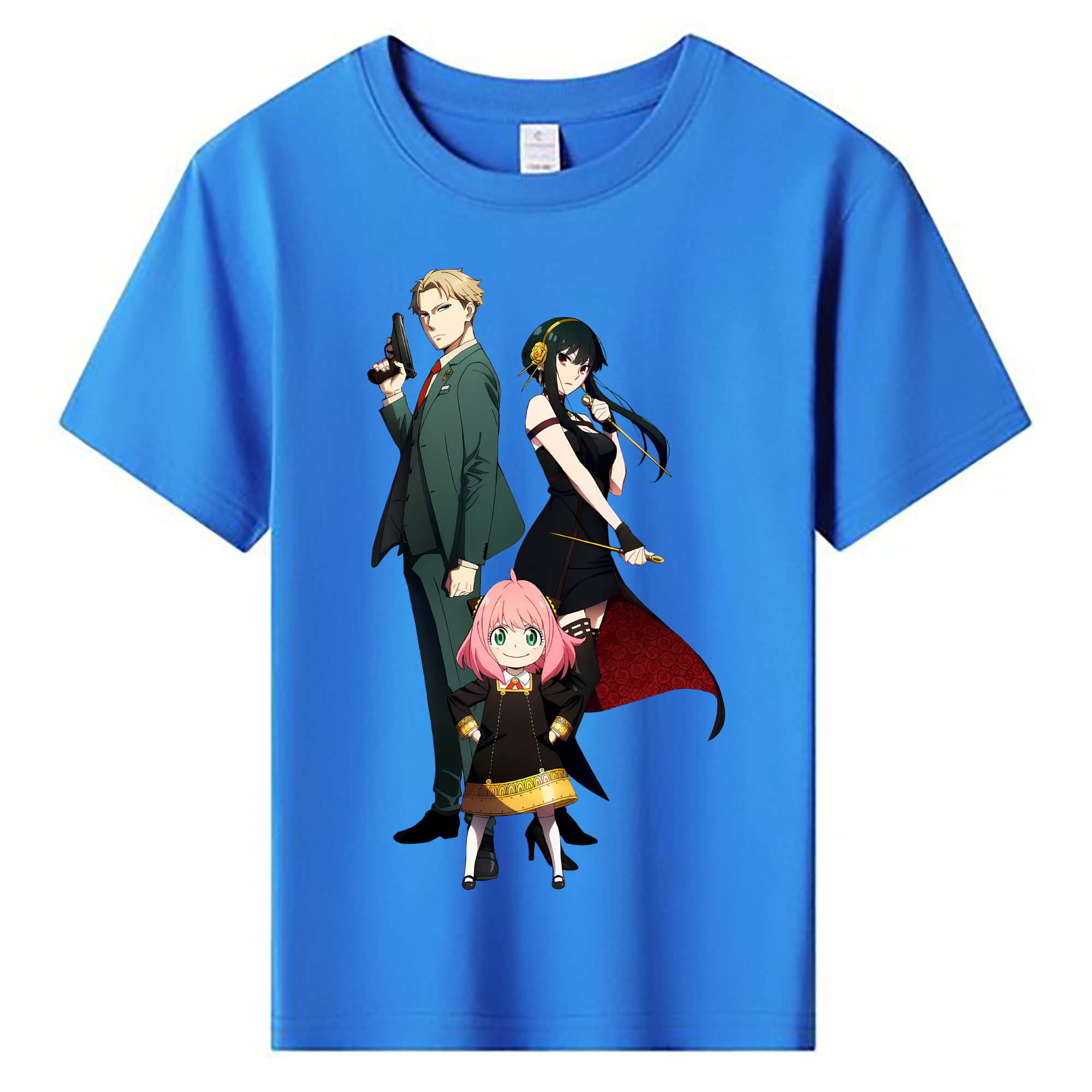 （画像用） SPY×FAMILY间谍家家酒 綿100％キッズTシャツ（フロントプリント）